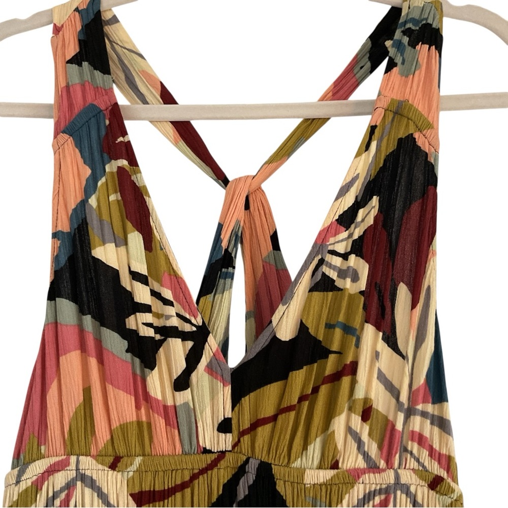 Loft Beach Tropical Print Maxi Dress With Twist Back Size XS - Picture 5 of 7